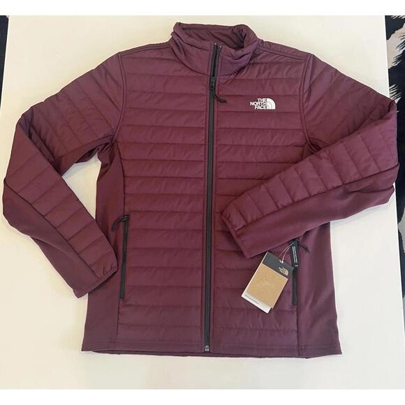 NWT The North Face Canyonlands Hybrid Alpine Plum Slim Fit Puffer Jacket Medium - Picture 2 of 8